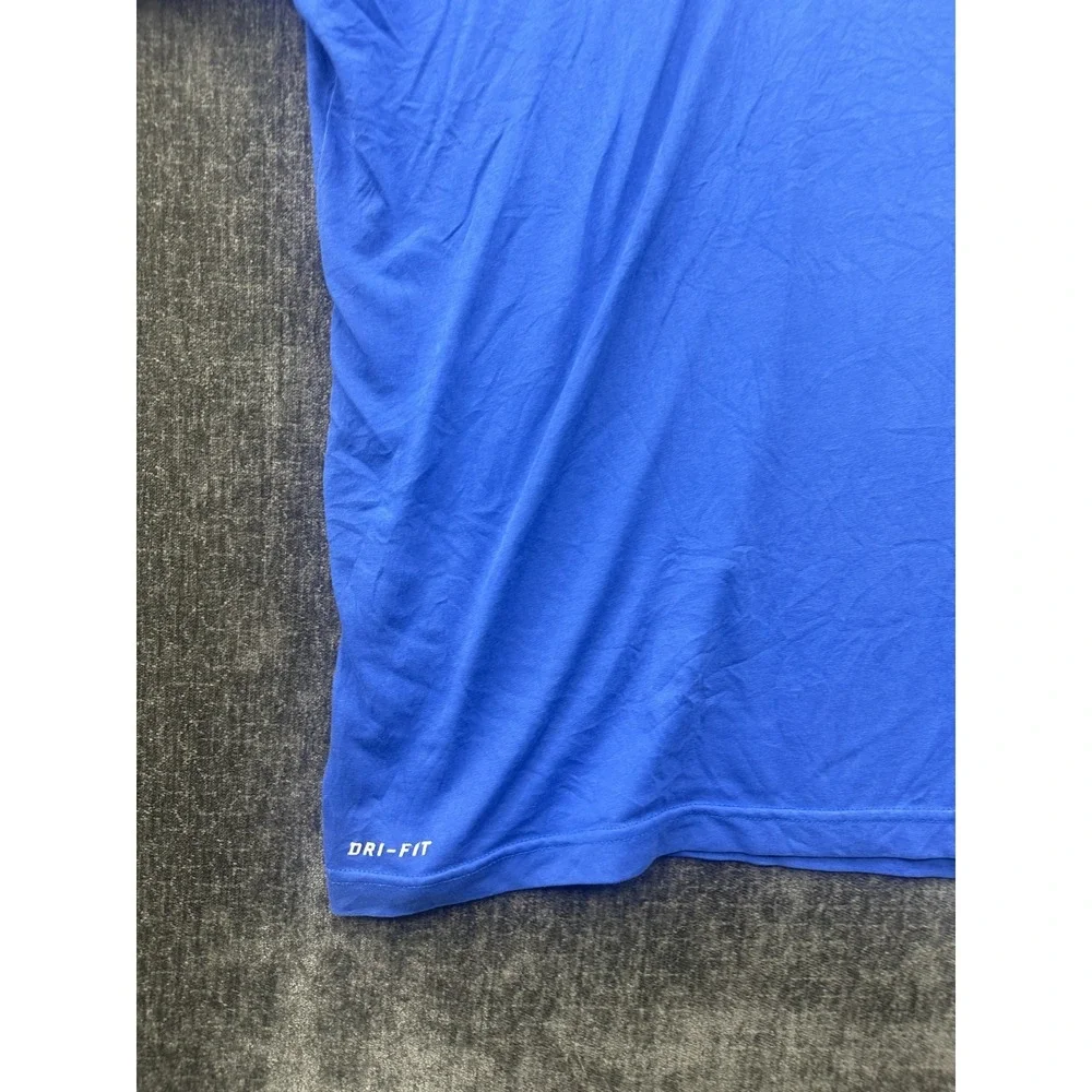 Nike Elite Dri-Fit T-Shirt Mens 3XL Blue Graphic Cotton Short Sleeve Casual